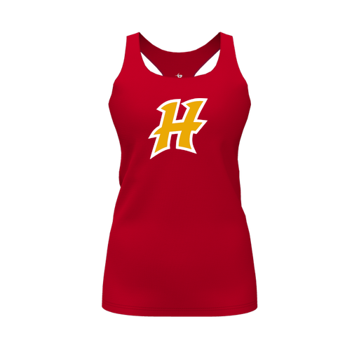 [FT0TRBRD-FYS-LOGO1] Decker Racerback Tank Top (Female Youth S, Red, Logo 1)