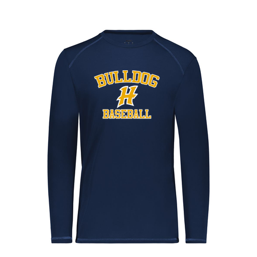 [6845.065.S-LOGO3] Men's SoftTouch Long Sleeve (Adult S, Navy, Logo 3)