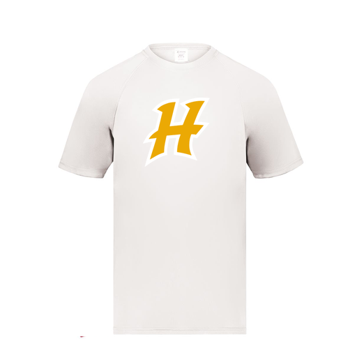 [2791.005.S-LOGO1] Youth Smooth Sport T-Shirt (Youth S, White, Logo 1)