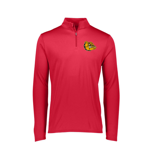 [FTLQFLRD-FAXS-LOGO2] Decker Women's Flex-Lite 1/4 Zip Shirt (Female Adult XS, Red, Logo 2)