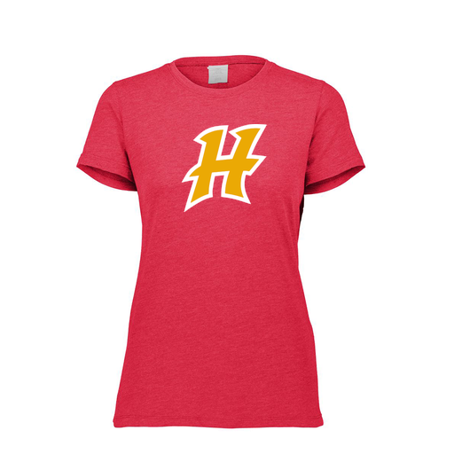 [FTSCUBRD-FAXS-LOGO1] Decker Women's Tri-Blend T-Shirt - Short Sleeve (Female Adult XS, Red, Logo 1)