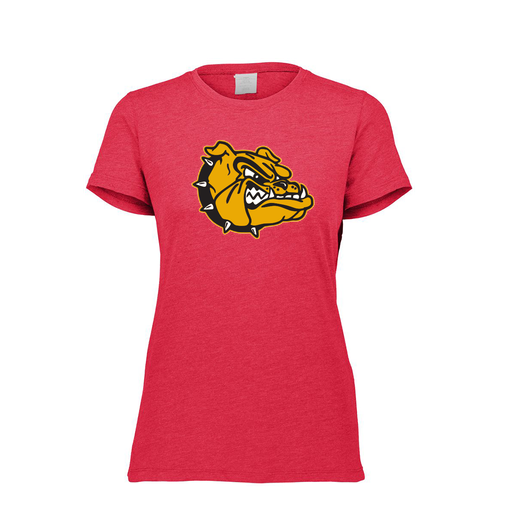 [FTSCUBRD-FAXS-LOGO2] Decker Women's Tri-Blend T-Shirt - Short Sleeve (Female Adult XS, Red, Logo 2)