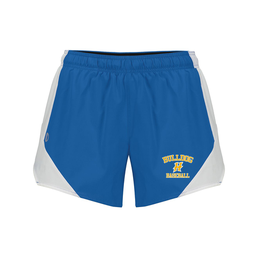 [229489.H02.S-LOGO3] Girls Olympus Shorts (Female Youth S, Royal, Logo 3)