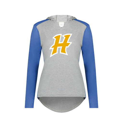 [6902.28V.XS-LOGO1] Ladies Vintage Hoodie (Female Adult XS, Royal, Logo 1)