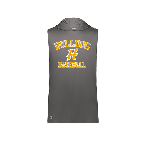 [222590.98D.XS-LOGO3] Men's CoolDry Sleeveless Hoodie (Adult XS, Gray, Logo 3)