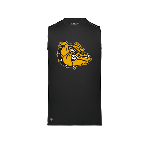 [222593.080.S-LOGO2] Men's CoolDry TankTop (Adult S, Black, Logo 2)