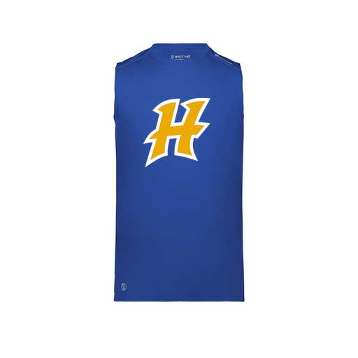 [222593.060.S-LOGO1] Men's CoolDry TankTop (Adult S, Royal, Logo 1)