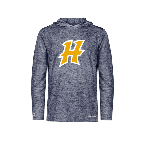 [FOLHCGNV-AS-LOGO1] Decker Men's Charge Hoodie (Adult S, Navy, Logo 1)