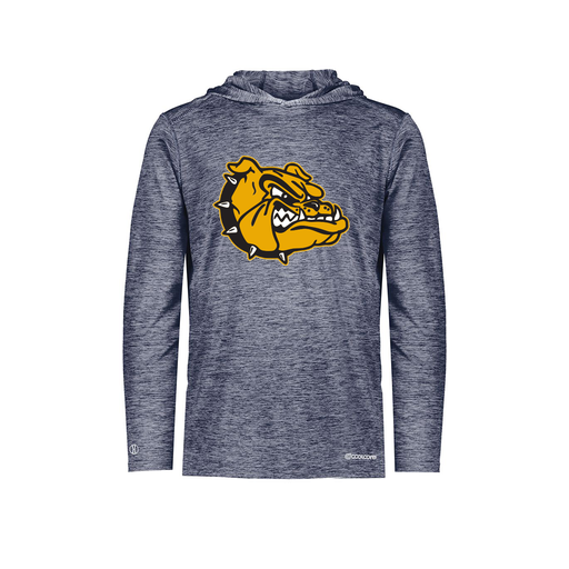 [FOLHCGNV-AS-LOGO2] Decker Men's Charge Hoodie (Adult S, Navy, Logo 2)