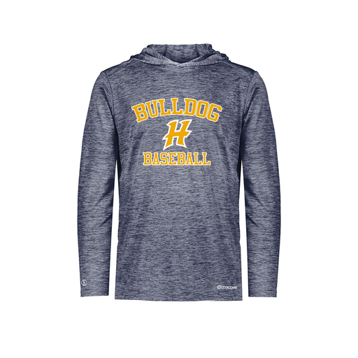 [FOLHCGNV-AS-LOGO3] Decker Men's Charge Hoodie (Adult S, Navy, Logo 3)