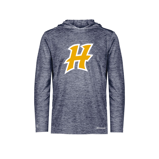 [FOLHCGNV-YS-LOGO1] Decker Youth Charge Hoodie (Youth S, Navy, Logo 1)