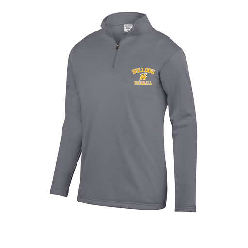 [FOLQFFGY-AS-LOGO3] Decker Men's FlexFleece 1/4 Zip (Adult S, Gray, Logo 3)