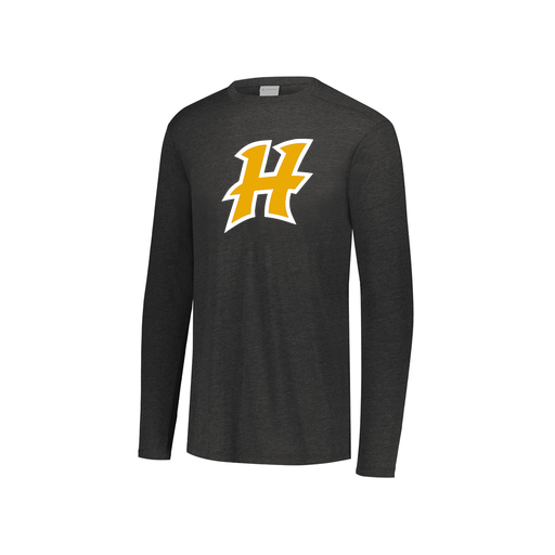 [FTLCUBBK-YS-LOGO1] Decker Youth Tri-Blend T-Shirt - Long Sleeve (Youth S, Black, Logo 1)